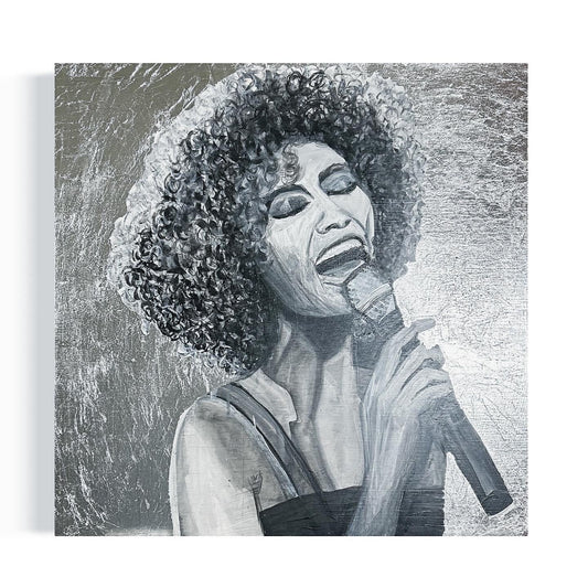 Whitney on silver leaf
