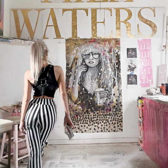 Original canvas of Stevie Nicks was done when I first began painting in 2022. I decided it was time to try her again. You can watch the process here & all of my socials listed below. 