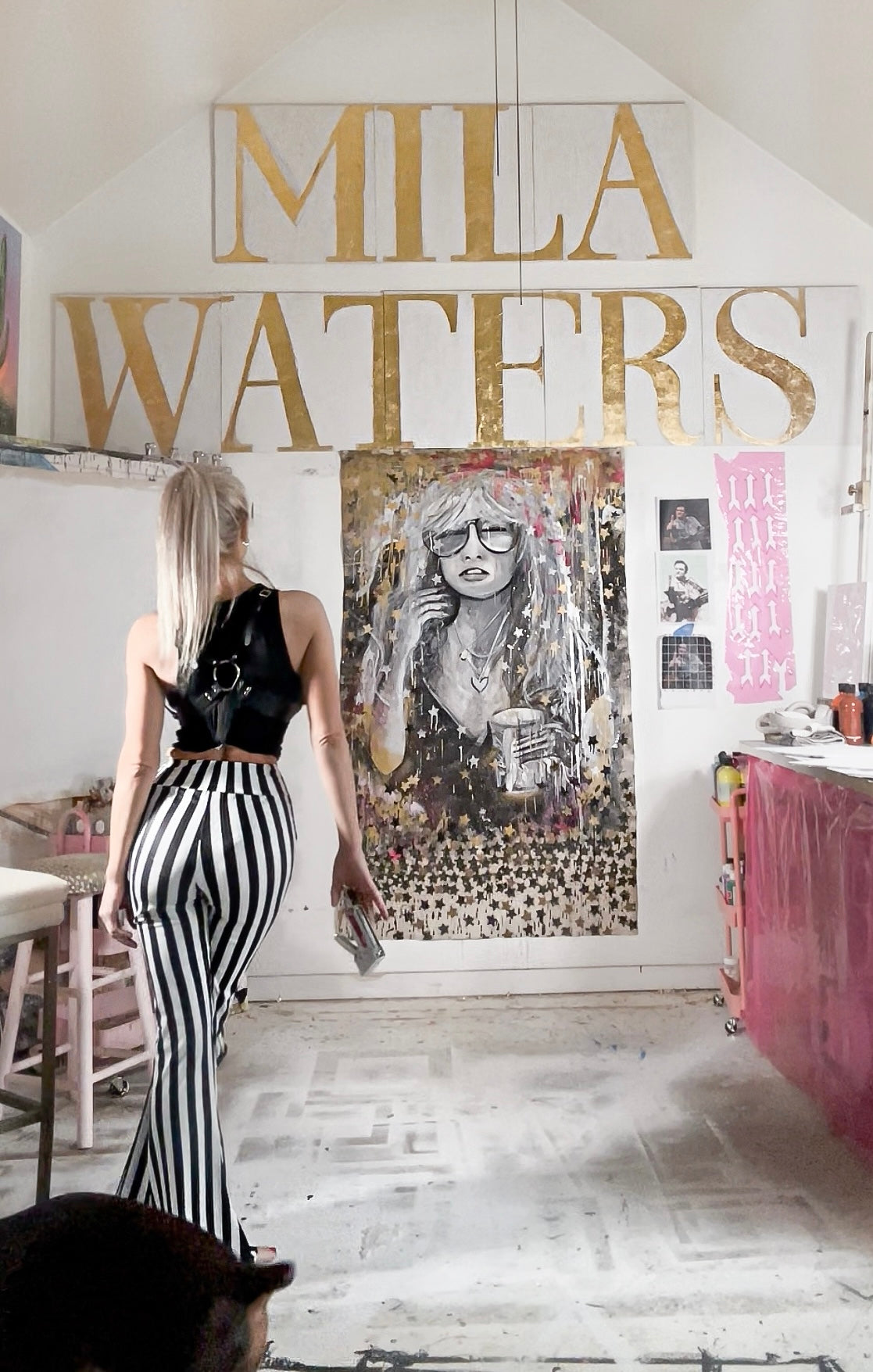 Load video: Original canvas of Stevie Nicks was done when I first began painting in 2022. I decided it was time to try her again. You can watch the process here &amp; all of my socials listed below. 